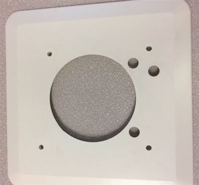 VECTAIRE 'ELIX' WHITE 10cm CENTRIFUGAL FAN ADAPTOR PLATE, PLT/EL (P2G)